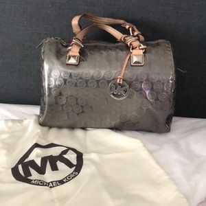 Michael Kohrs large monogram logo satchel